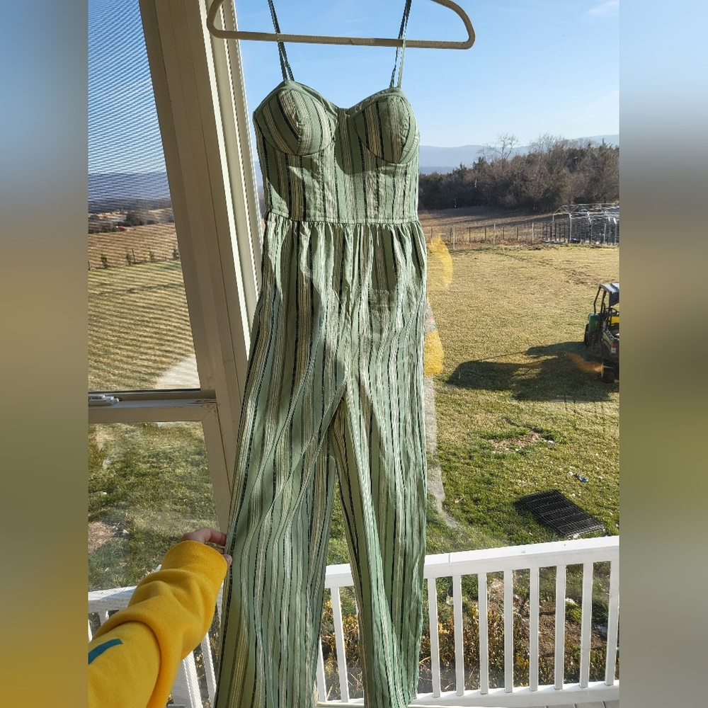 Green jumpsuit